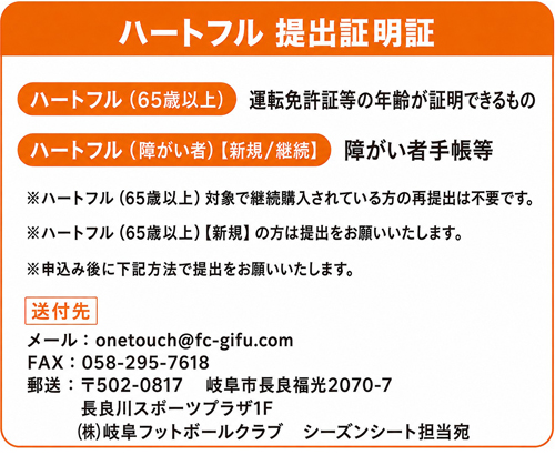 ハートフルの証明証提出について